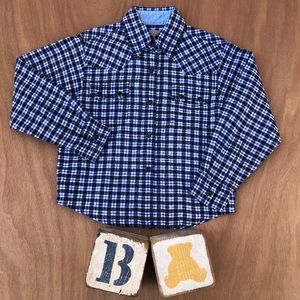 Wrangler Boys Western Fancy Long Sleeve Shirt 4t